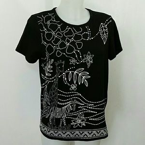 T-shirt with Giraffe, S-M 6-8